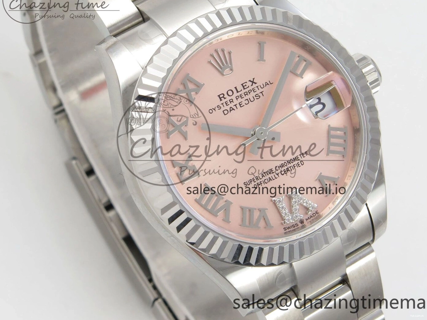 904L on 278274 31 Edition 1:1 Steel Diamonds Roman HZ Dial DateJust Best Bracelet Cal.2236 Oyster THBF SS RG 0509